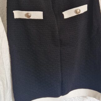 S - H&M rok zwart wit galant nieuw (0725may)