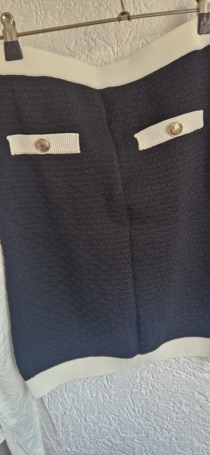 S - H&M rok zwart wit galant nieuw (0725may) - Afbeelding 5