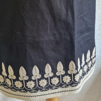 38 - H&M rok zwart borduursel nieuw (0725may)