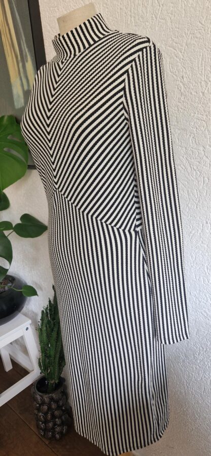 S - H&M jurk zwart wit strepen nieuw (0725may) - Afbeelding 6