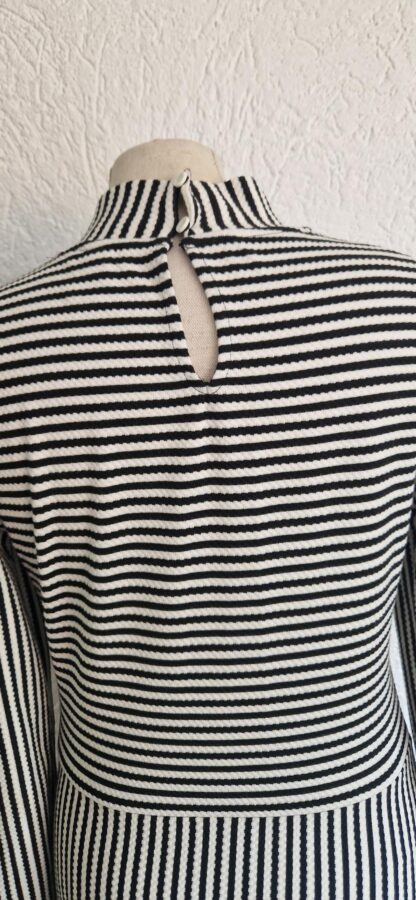 S - H&M jurk zwart wit strepen nieuw (0725may) - Afbeelding 7