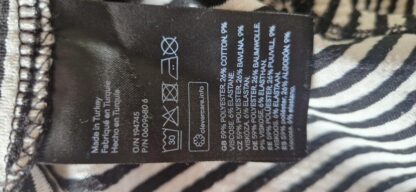 S - H&M jurk zwart wit strepen nieuw (0725may) - Afbeelding 9