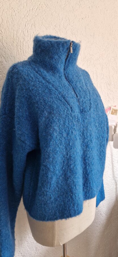 S - Zara coltrui wollig blauw nieuw (0725may) - Afbeelding 2