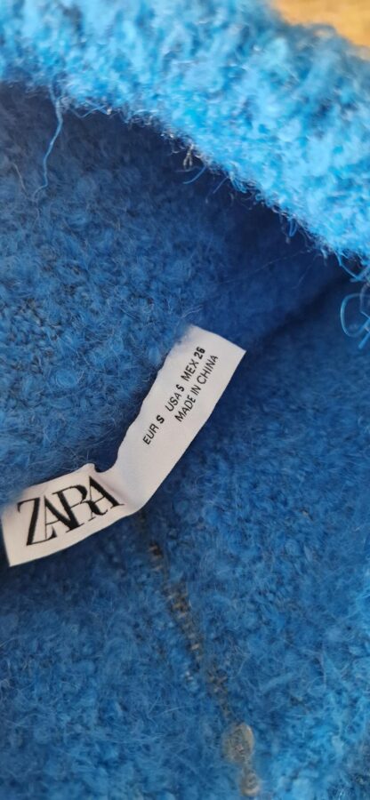 S - Zara coltrui wollig blauw nieuw (0725may) - Afbeelding 4