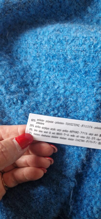 S - Zara coltrui wollig blauw nieuw (0725may) - Afbeelding 5