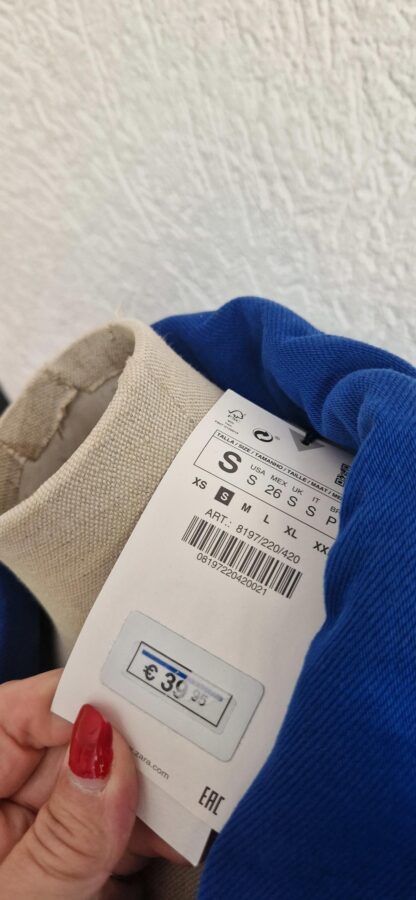S - Zara shacket blauw nieuw (0725may) - Afbeelding 6