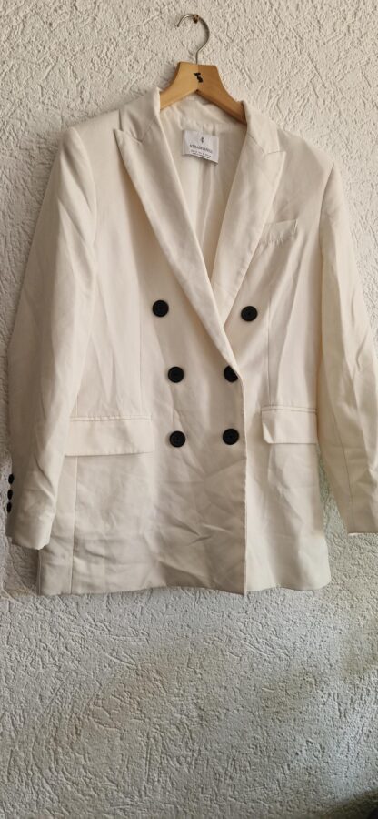 S - Stradivarius blazer wit (0725bak) - Afbeelding 3