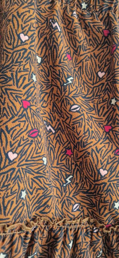 146 152 - Twoday rok bruine print (0725bak) - Afbeelding 3