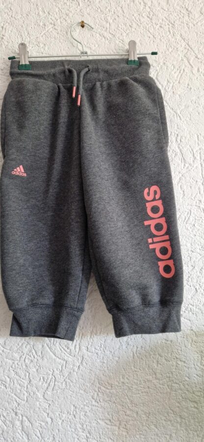122 128 - Adidas sportcapri grijs (0725bak)