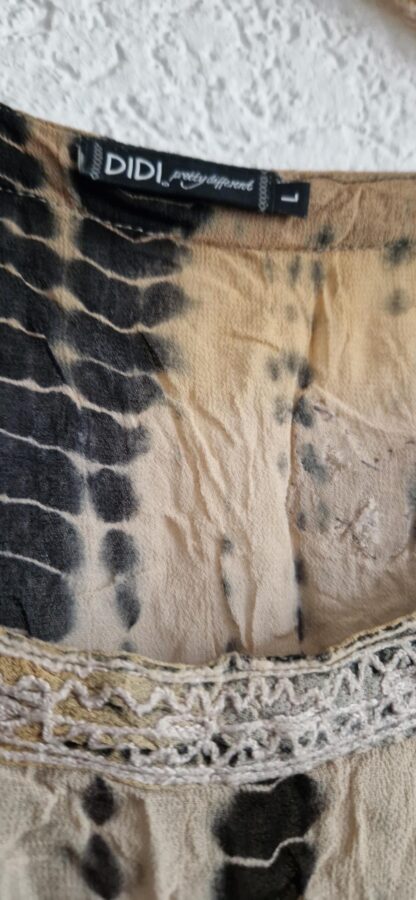 L - Didi tuniek beige bruin met kant (0725bak) - Afbeelding 4