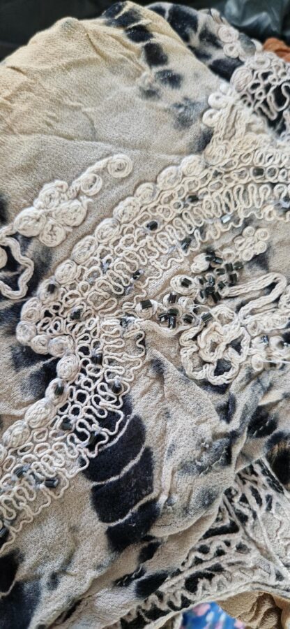 L - Didi tuniek beige bruin met kant (0725bak) - Afbeelding 5