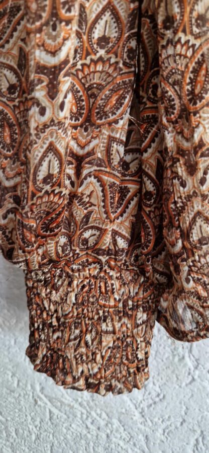 S - Ydence blouse top oranje bruin (0725bak) - Afbeelding 4
