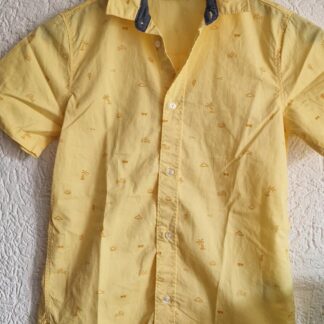 140 - H&M blousje geel met denim (0725bak)