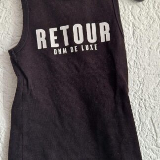 110 - Retour topje zwart wit (0725bak)