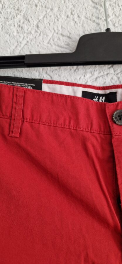 48 - H&M slimfit short rood nieuw (0725bak) - Afbeelding 4