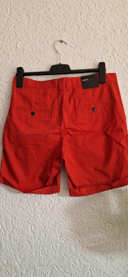 48 - H&M slimfit short rood nieuw (0725bak) - Afbeelding 5