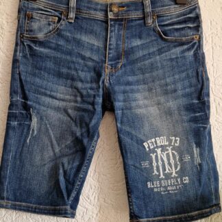 164 - Petrol jeans bermuda print (0725bak)