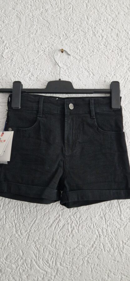 164 - Retour short black denim nieuw (0825am)