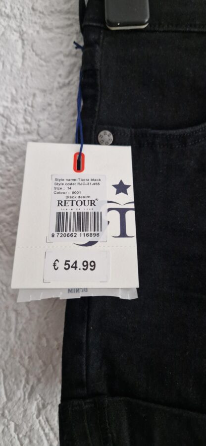 164 - Retour short black denim nieuw (0825am) - Afbeelding 4