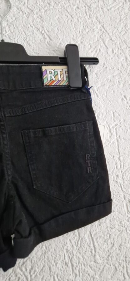 164 - Retour short black denim nieuw (0825am) - Afbeelding 6