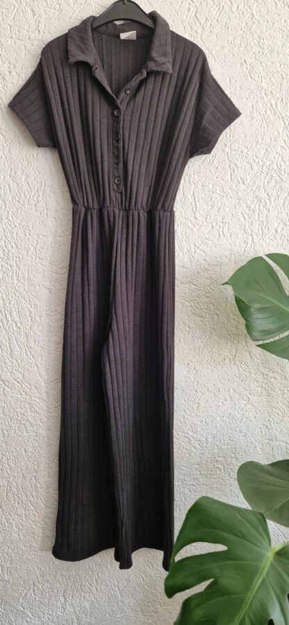 140 - Zara jumpsuite antraciet (0825bak) - Afbeelding 2