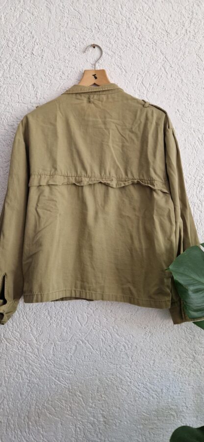 S - Zara jacket oversized met zakken khaki (0825bak) - Afbeelding 6