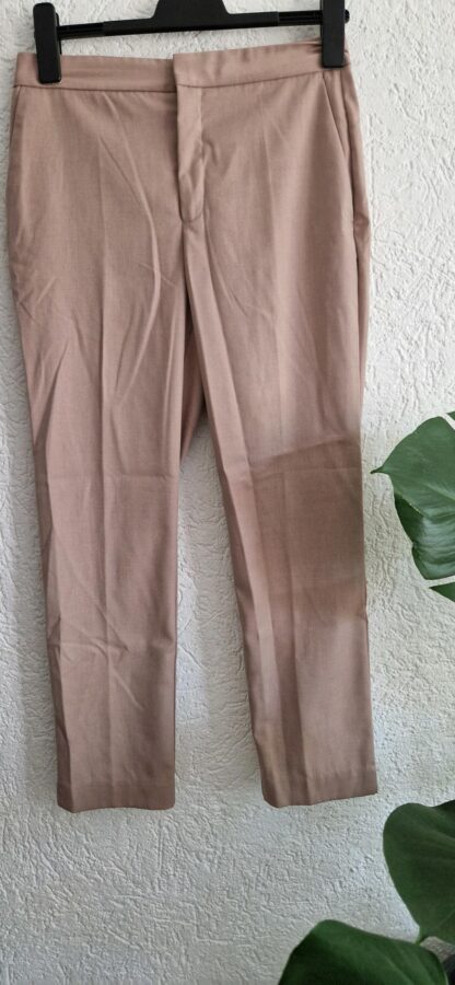 38 - Zara chino pantalon oudroze korter model (0825bak)