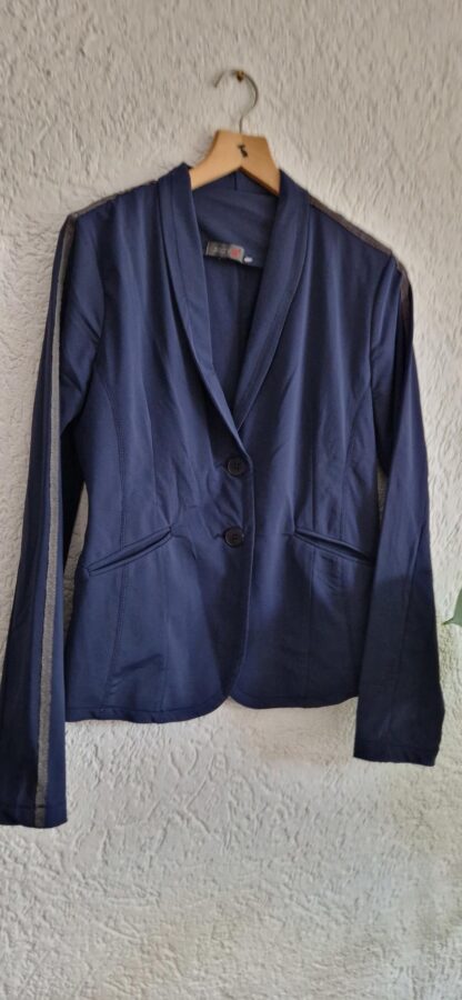 M/L - Suzy-Q blazer blauw travelstof (0825bakmix) - Afbeelding 3