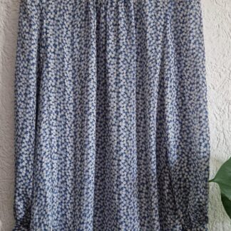 M - H&M blouse blauw bloementjes (0825bakmix)