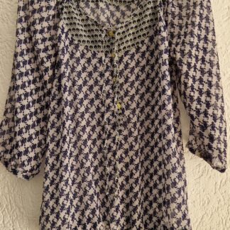 40 - Tom Tailor blousje blauwe print (0825am)