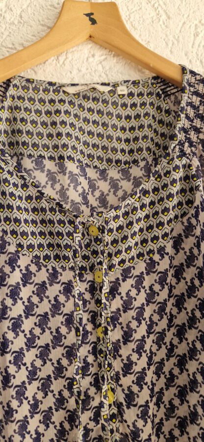 40 - Tom Tailor blousje blauwe print (0825am) - Afbeelding 4