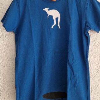 140 - Okimono shirt blauw wit print (0825am)