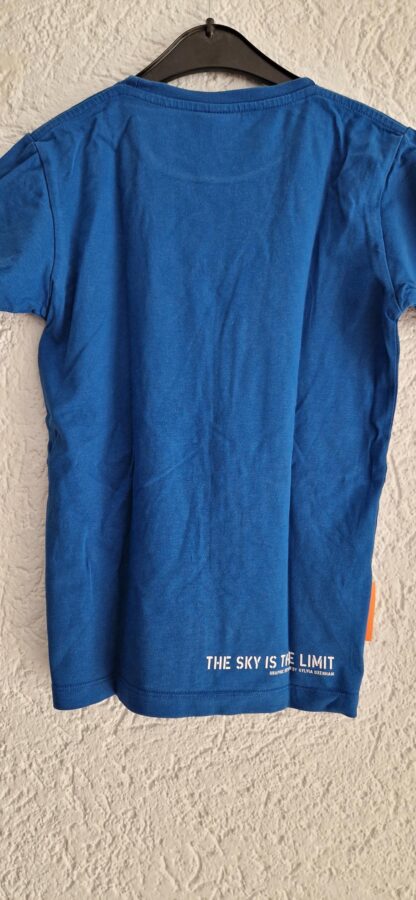 140 - Okimono shirt blauw wit print (0825am) - Afbeelding 5