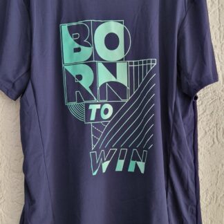 164 170 - Decathlon shirt blauw nieuw (0825am)