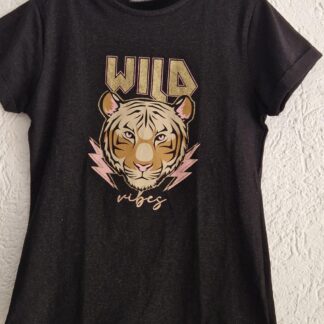 146 152 - Twoday shirt glitter tijger (0825am)