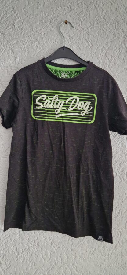 146 152 - Salty Dog shirt zwart groen (0825am)