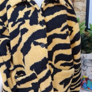 M - Pieces fleece jack dierenprint (0825ros)