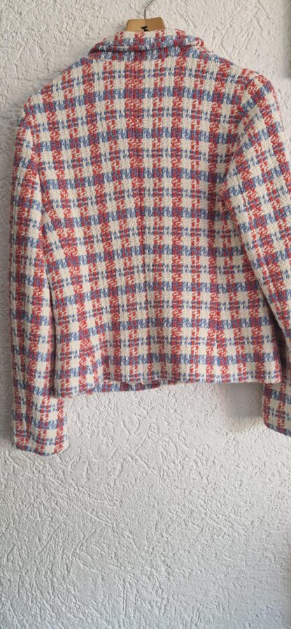 M - Zara jasje roze blauw wit nieuw (0825ros) - Afbeelding 7