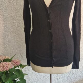 S - Zara vest knopen zwart (0825ros)