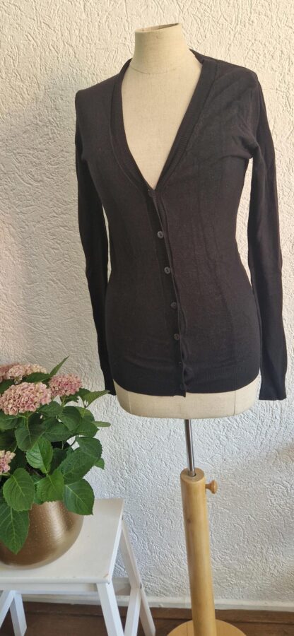 S - Zara vest knopen zwart (0825ros) - Afbeelding 3