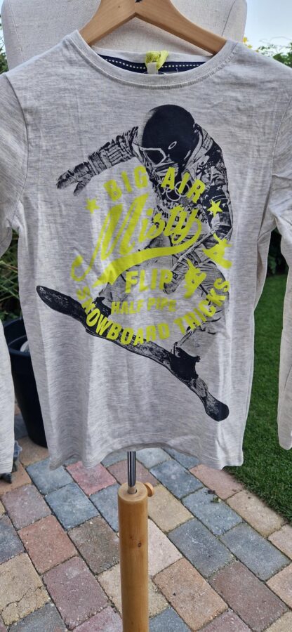 140 - Lemon Beret shirt grijs nieuw (0825bak)