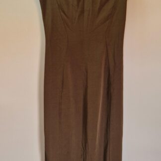 S - H&M jurk donkergroen nieuw (0925may)