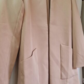 38 - H&M lange blazer beige nieuw (0925may)