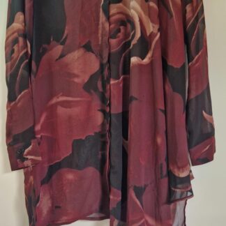 M - Divided blouse nieuw wijnrood (0925may)