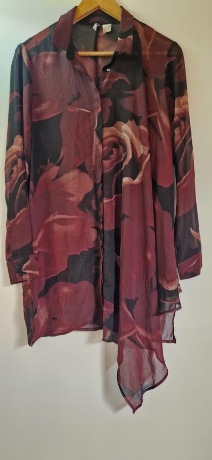 M - Divided blouse nieuw wijnrood (0925may)