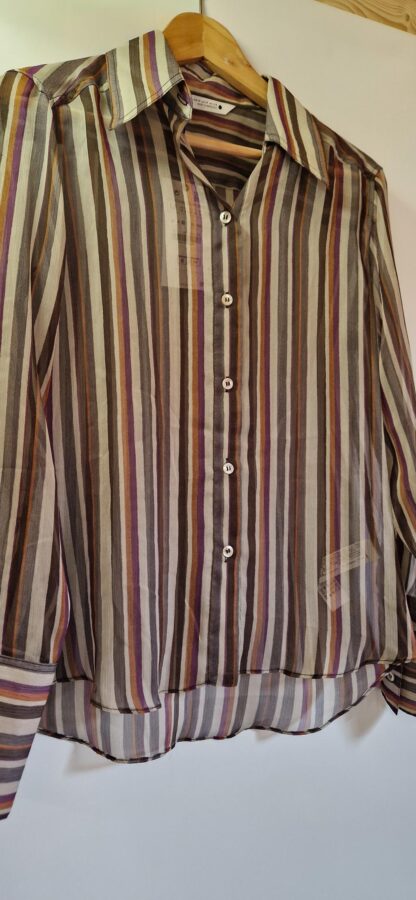 M - Zara blouse strepen nieuw (0925may) - Afbeelding 3