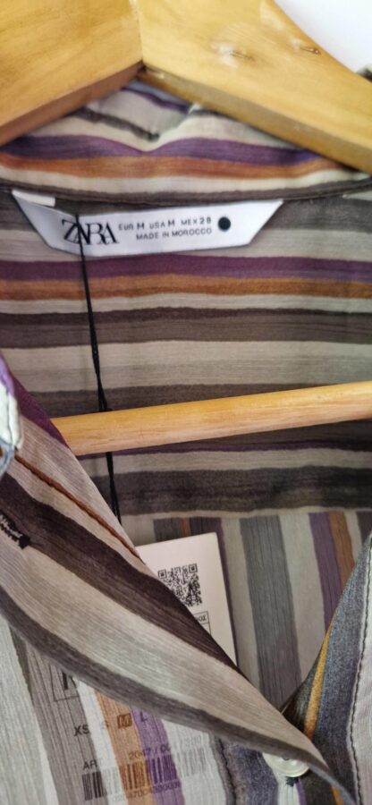M - Zara blouse strepen nieuw (0925may) - Afbeelding 4