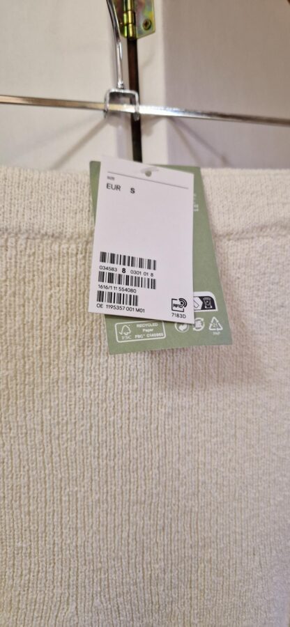 S - H&M rok roomwit nieuw (0925may) - Afbeelding 3