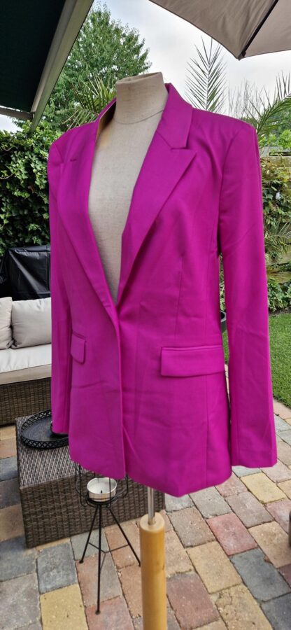 38 - H&M blazer fuchsia nieuw (0925may) - Afbeelding 4