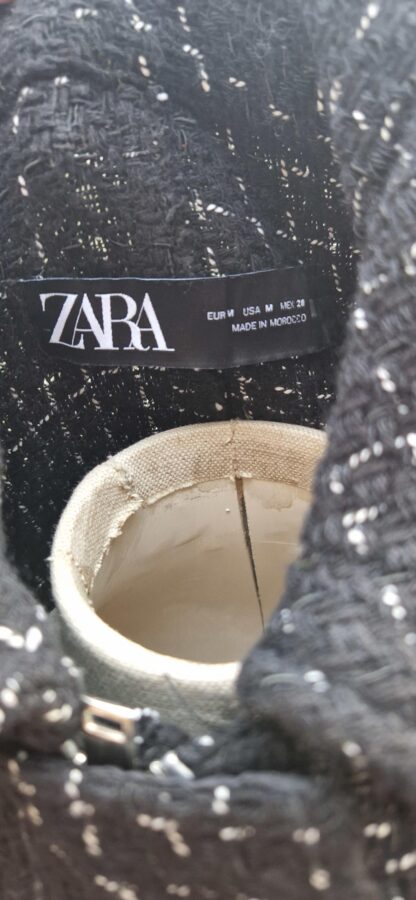 M - Zara jasje zwart wit knopen nieuw (0925may) - Afbeelding 6